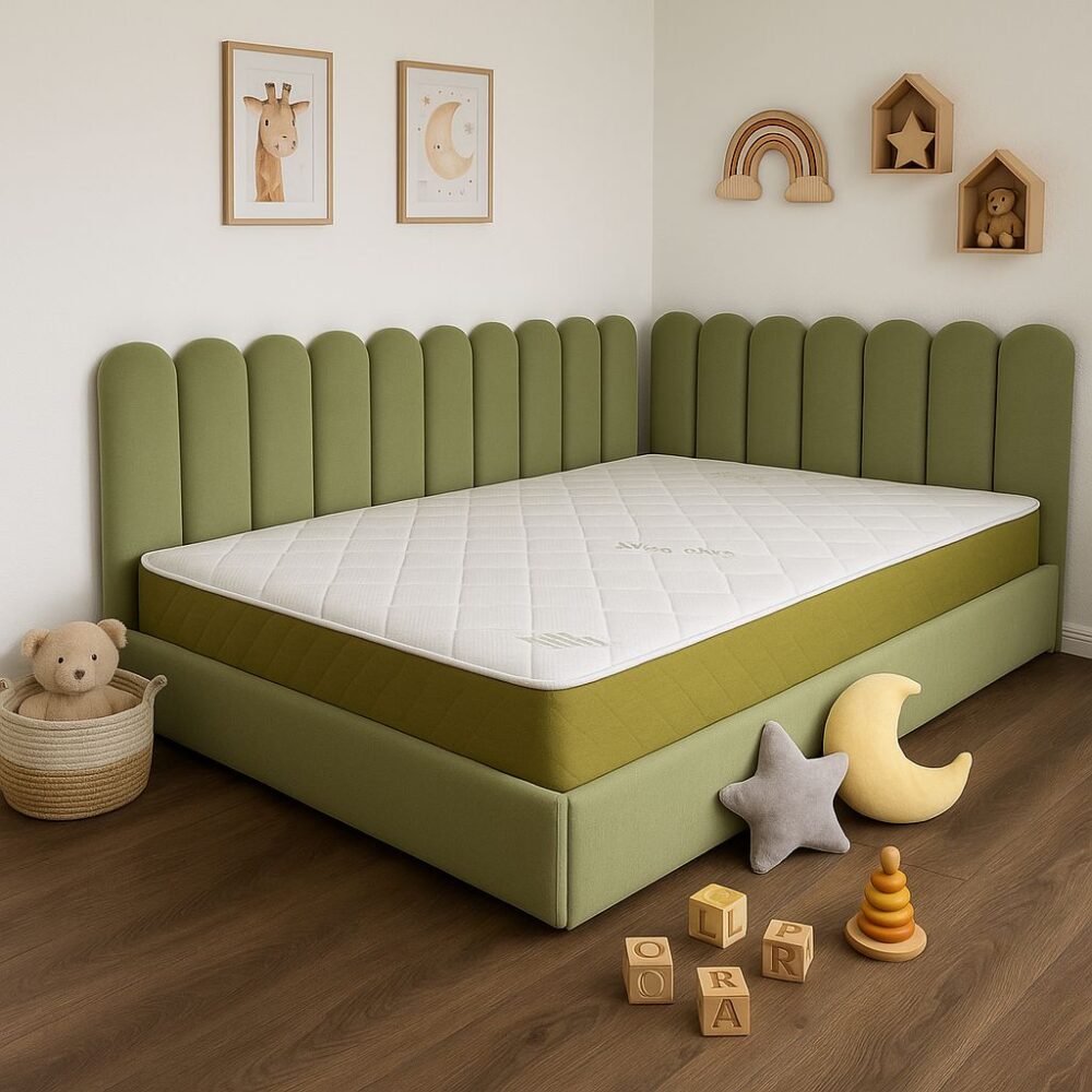 Saltea Aloe Vera – Ortopedică pentru copii, husă certificată OEKO-TEX | Pătuțul lui Eric